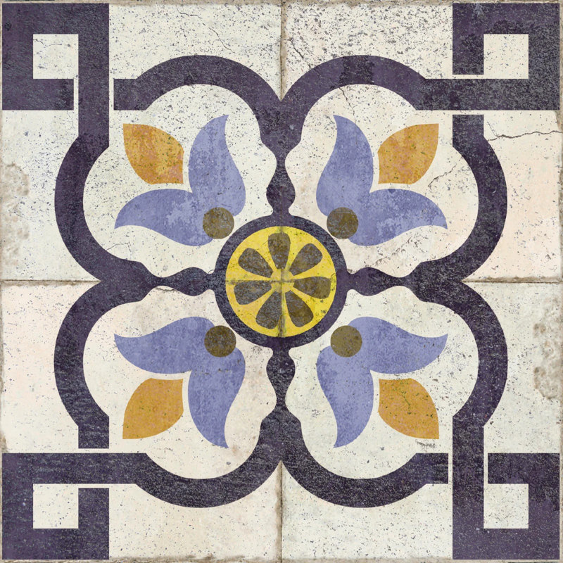 Carrelage mosaïque auto-adhésif en vinyle 8 po x 8 po (ensemble de 24)