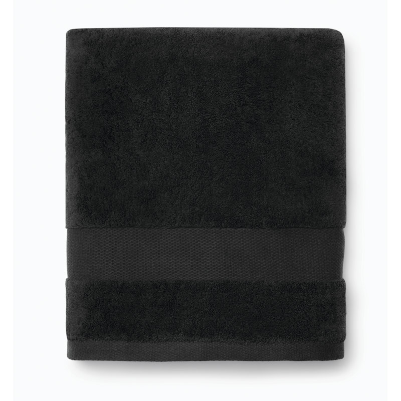 Bello Waffle Bath Towel, Black
