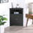 Black Corner Cabinet With Doors And Shelves For Bathroom, Living Room - Adjustable Shelves, Easy To Assemble, Multifunctional Storage Kitchen 24" Deep, Waterproof