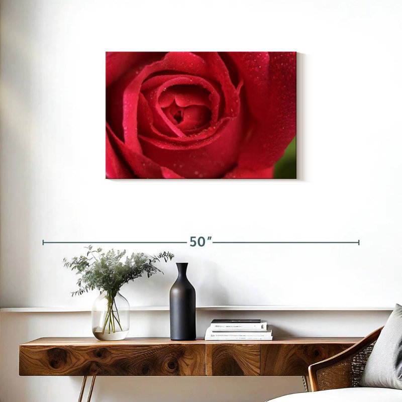 Rose rouge Harnek, H 20 po x l 30 po