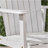 Outdoor Weather Resistant Acacia Wood Adirondack Dining Chairs (Set Of 2), White Finish-1429092067