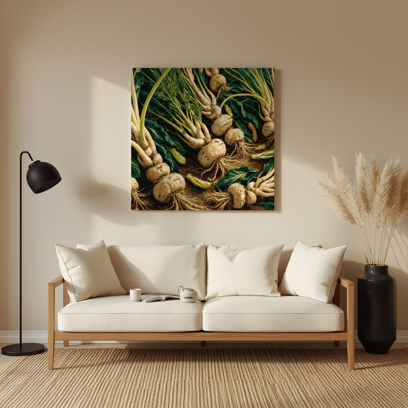 Légumes, art mural vert Arracacha, H 8 po x l 8 po