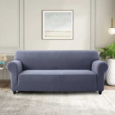 Spandex Stretch Sofa Cover - Jacquard Pattern Sofa Slipcover & Furniture Protector