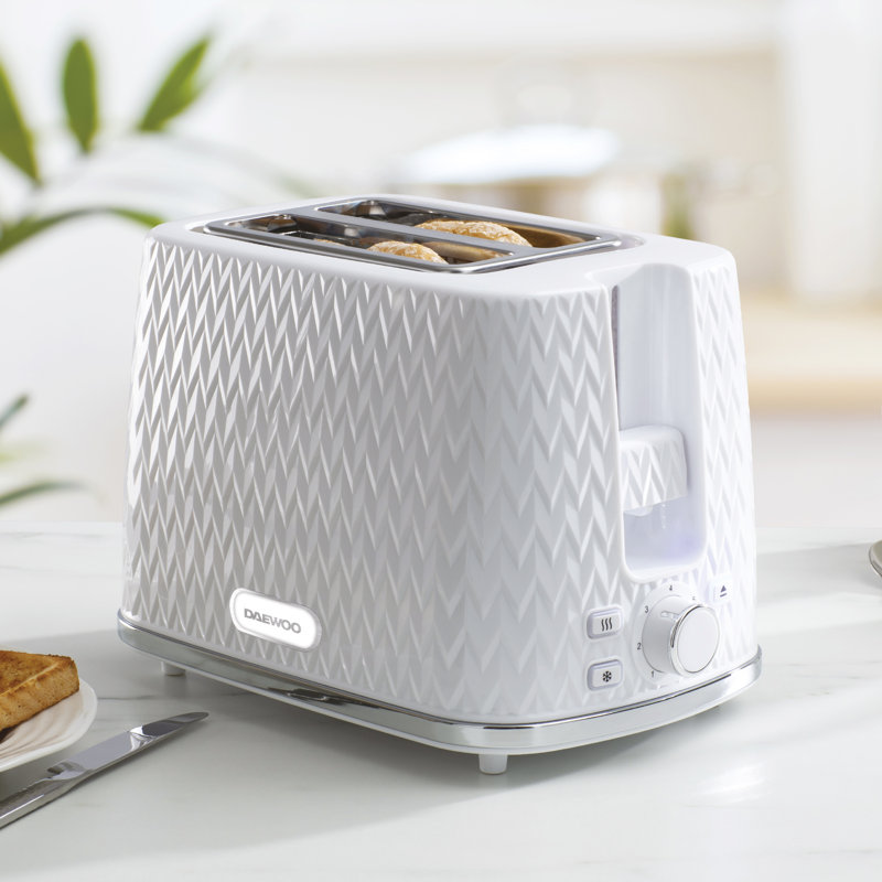 2 Slice Toaster, White