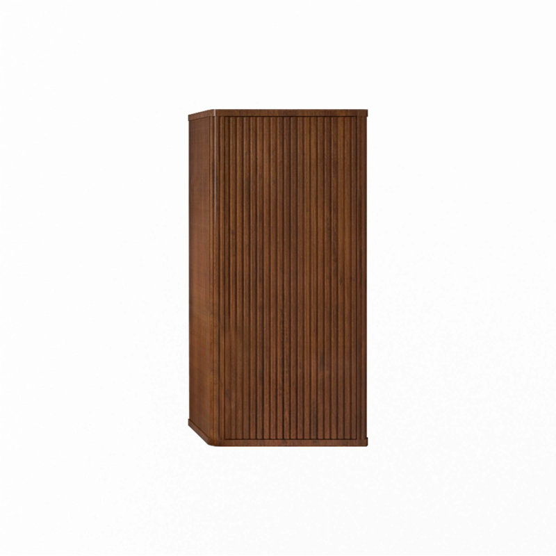 Armoire de rangement murale flottante pour salle de bain, armoire de rangement murale, Noyer