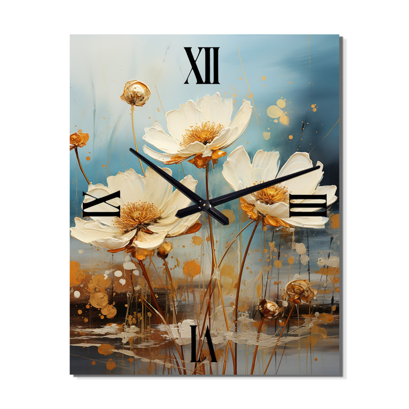 Horloge murale Blossoming Daisy Sky, Grand