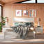 Lit plateforme Mid-Century en bois massif-73274721-69784959