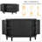 Ceriyah 47.2'' Curved Four-Door Sideboard with Three Shelves,Dining cabinet,Office credenza -723821556
