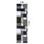 Tapis gris / blanc / noir à motif géométrique Astika-25891724