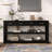 Entryway Console Table with 4 Drawers and 2 Shelves, Suitable for Entryways, Living Rooms.-304347986