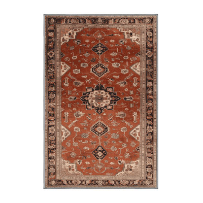 Tapis brun lavable à la machine