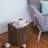 Bamboo Open Waste Basket - 5.3 Gallons-85994893