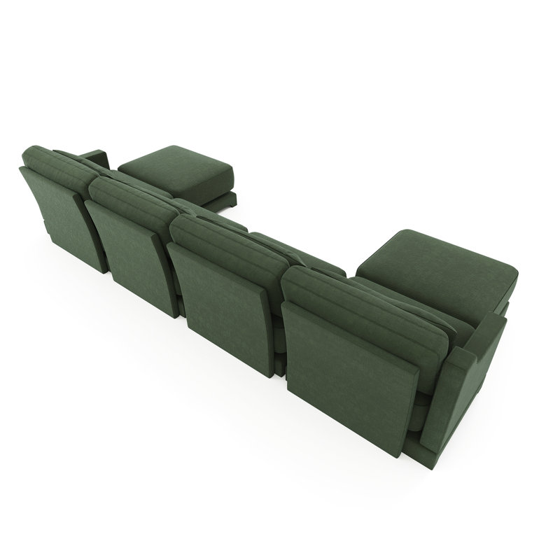 , Quatre sièges, chenille, assorti, éponge de haute qualité, assise ergonomique, assemblage facile, siège en chenille à différentes pièces avec support lombaire mobile, structure en bois, coussins entièrement compressés, élégant
