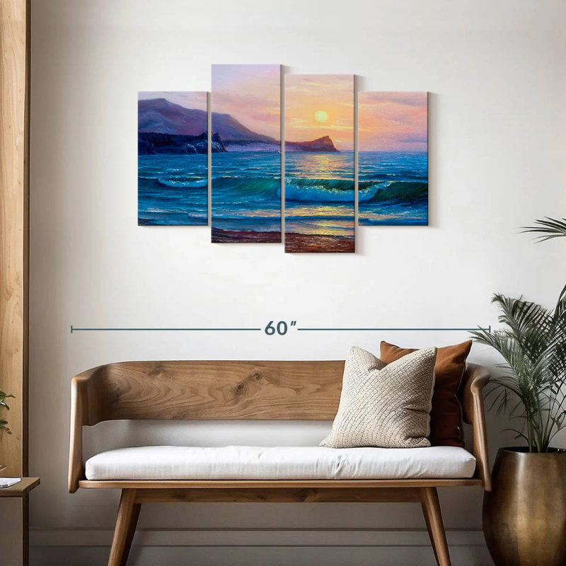 Gillard Calm Morning Waves, H 27 po x l 43 po