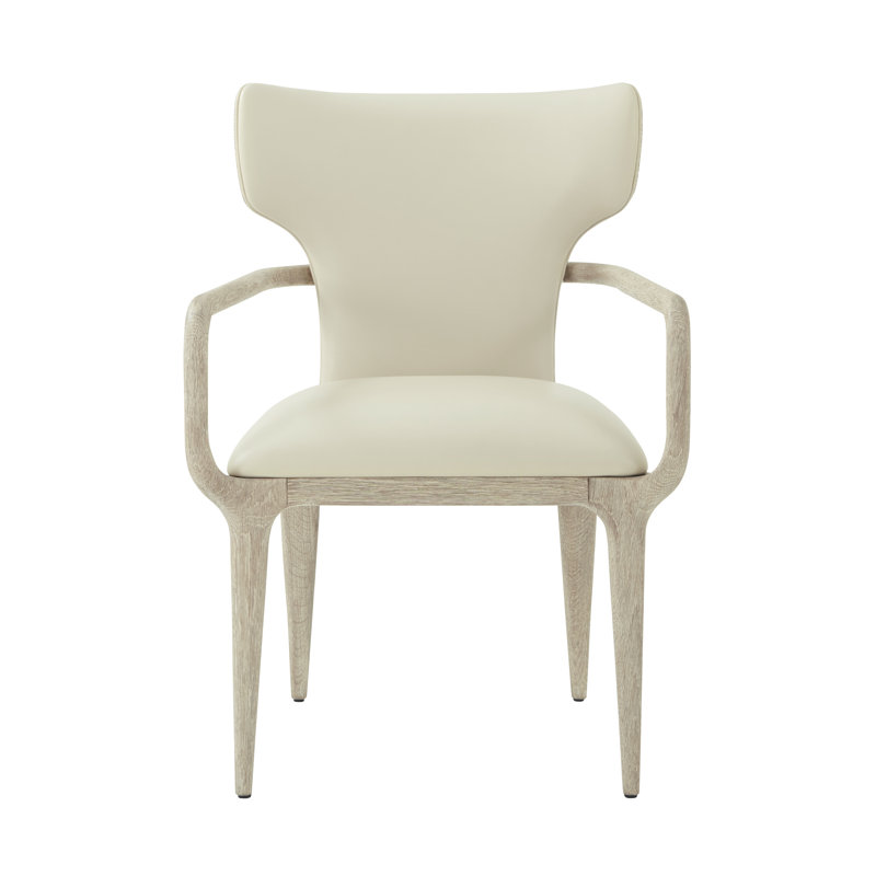 Repose Leather Arm Chair, Gray