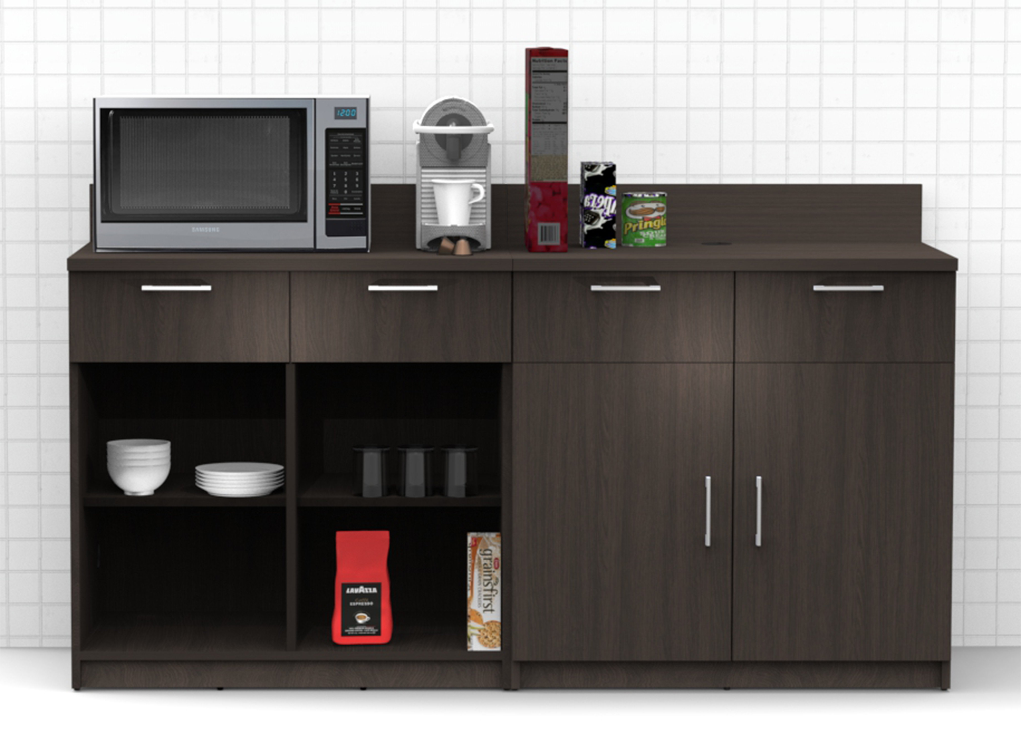 HOMECHO 35.4 WideKitchen Pantry, Food Pantry wih Cupboard, Drawer, and  Microwave Cube & Reviews