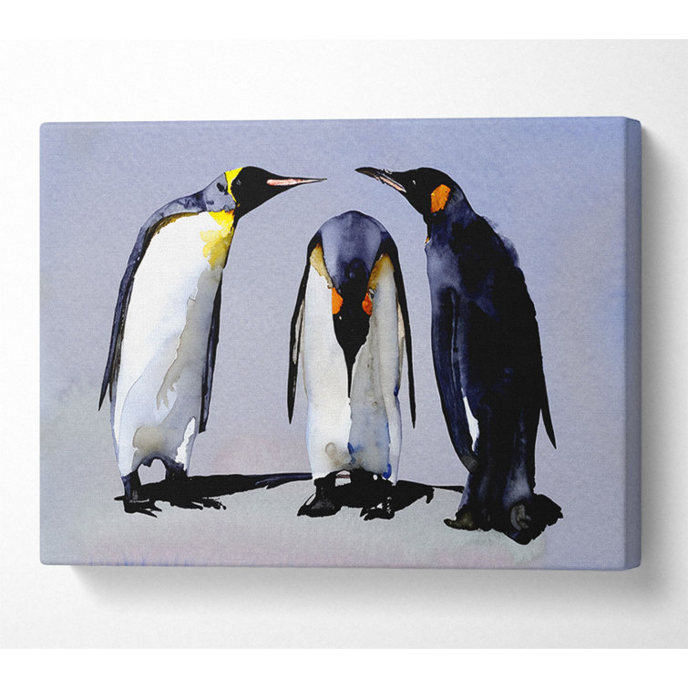 Penguin Shame - Wrapped Canvas Art Prints