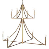 Elite 8 - Light Candle Style Tiered Chandelier