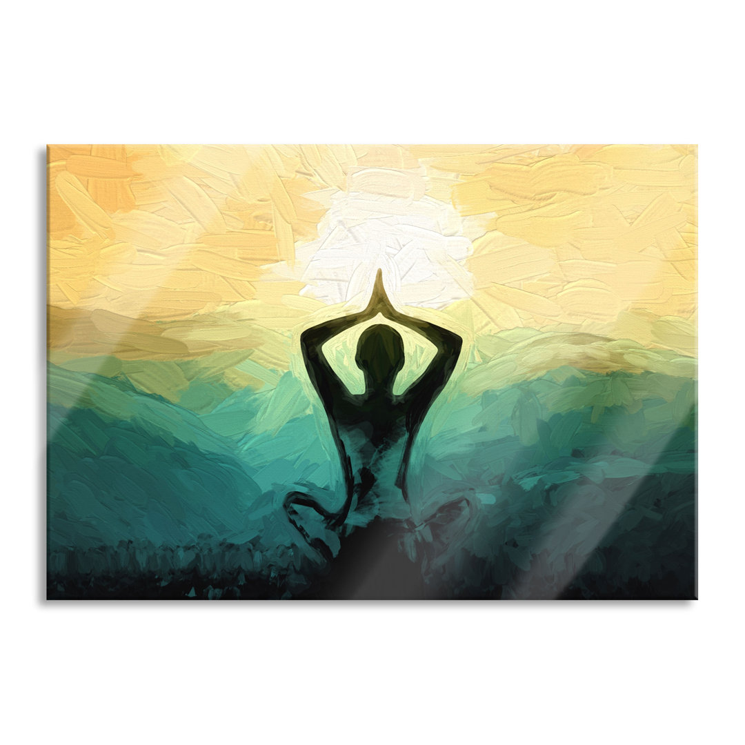 Glasbild "Yoga und Meditation