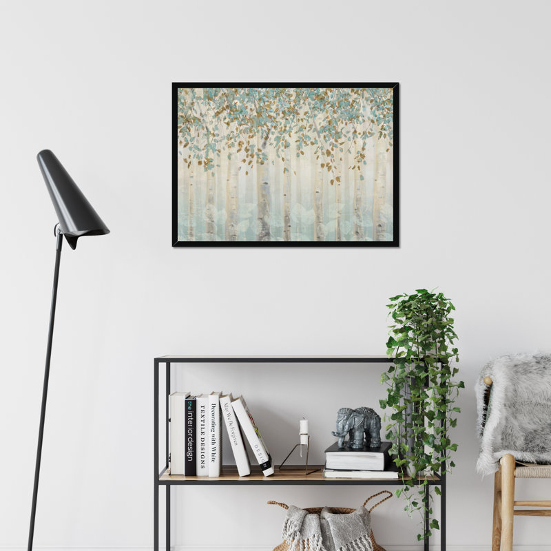 Dream Forest I by James Wiens - Painting Print, Black Single Picture Framed Paper, 65cm H x 95cm W