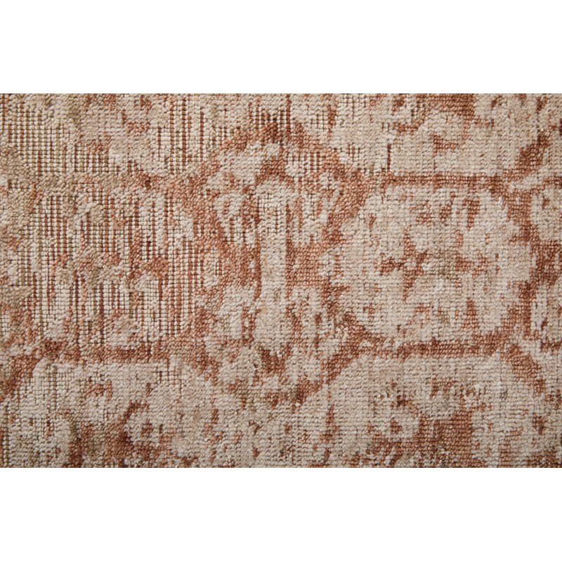 Loralai Traditional Oriental Tan Area Rug, Rectangle 5' x 8'