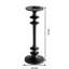 Bougeoir contemporain contemporain en aluminium massif, décor de table de maison de campagne et minimaliste 14 pouces