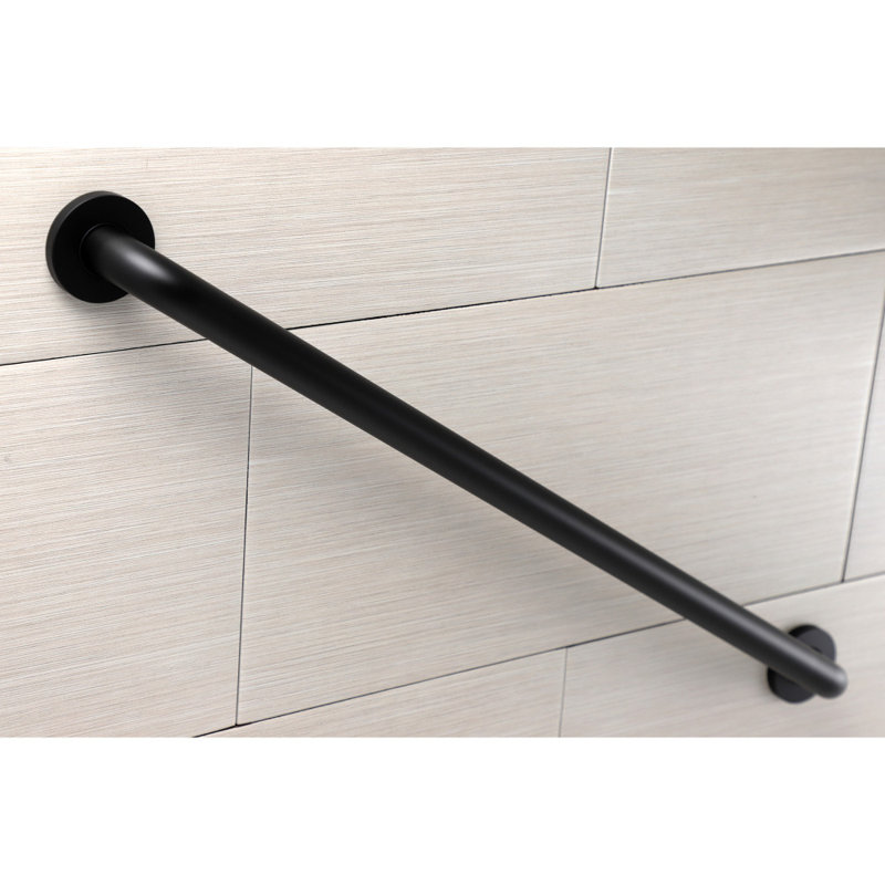 Kingston Brass Silver Sage 1-1/4 Inch O.D Grab Bar, Matte Black, 2.88" H x 26.75" W x 2.75" D