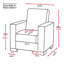 Fauteuil convertible avec rangement Primenest