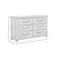 Commode double 6 tiroirs Jud