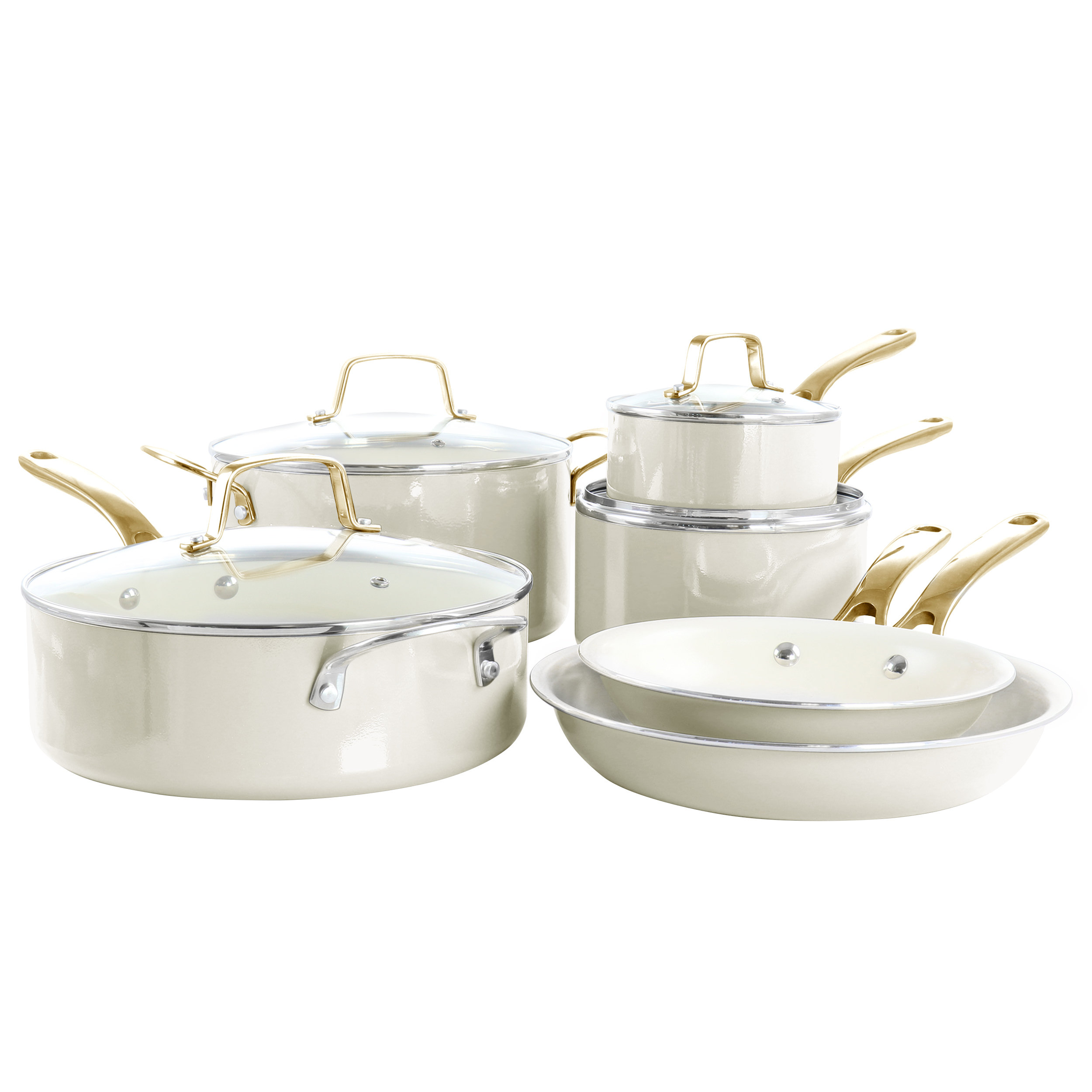 Martha Stewart 10 Piece Aluminum Cookware Set Wayfair