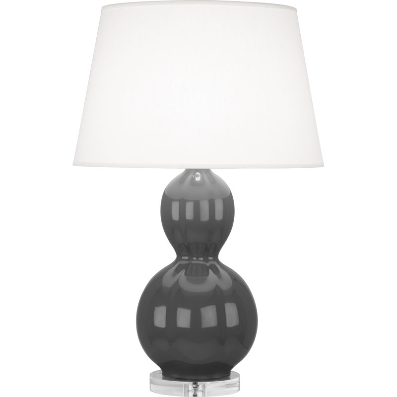 Randolph Table Lamp, Mayo Teal , Lucite