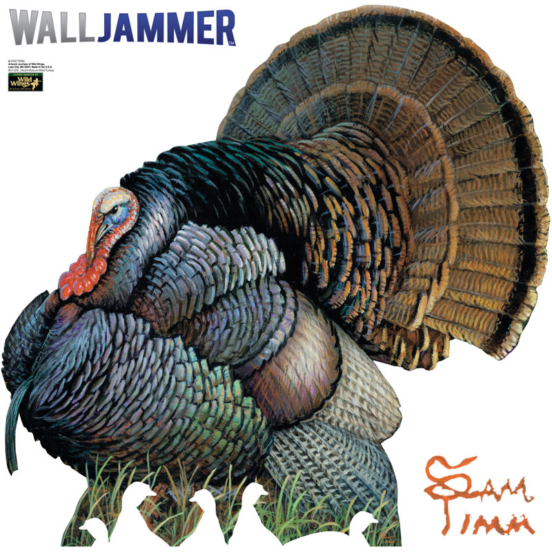 48" Realistic Wild Turkey Vinyl Wall Decal