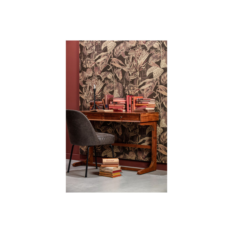 Vogue Dining Chair Leather Cognac, Black