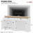Versatile Wood Grain Sideboard with Adjustable Shelves-102458445