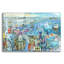  «Play In The Pool At Penzance» par Serena, art mural en verre acrylique, 16 po x 12 po