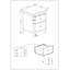 45cm W Manufactured Wood Bedside Table