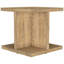 Table d'appoint carrée rustique en bois d'ingénierie couleur manguier, autoportante avec rangement ouvert, idéale pour rafraîchir votre salon ou votre chambre. Hauteur : 58 cm (23 po).