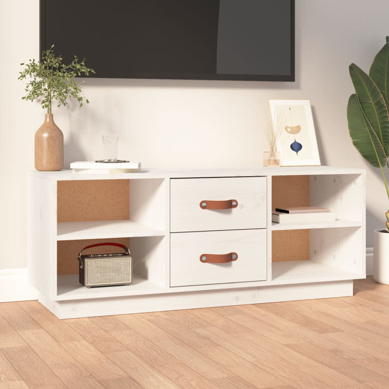 Kortlynn Unfinished TV Stand for TVs up to 43", White