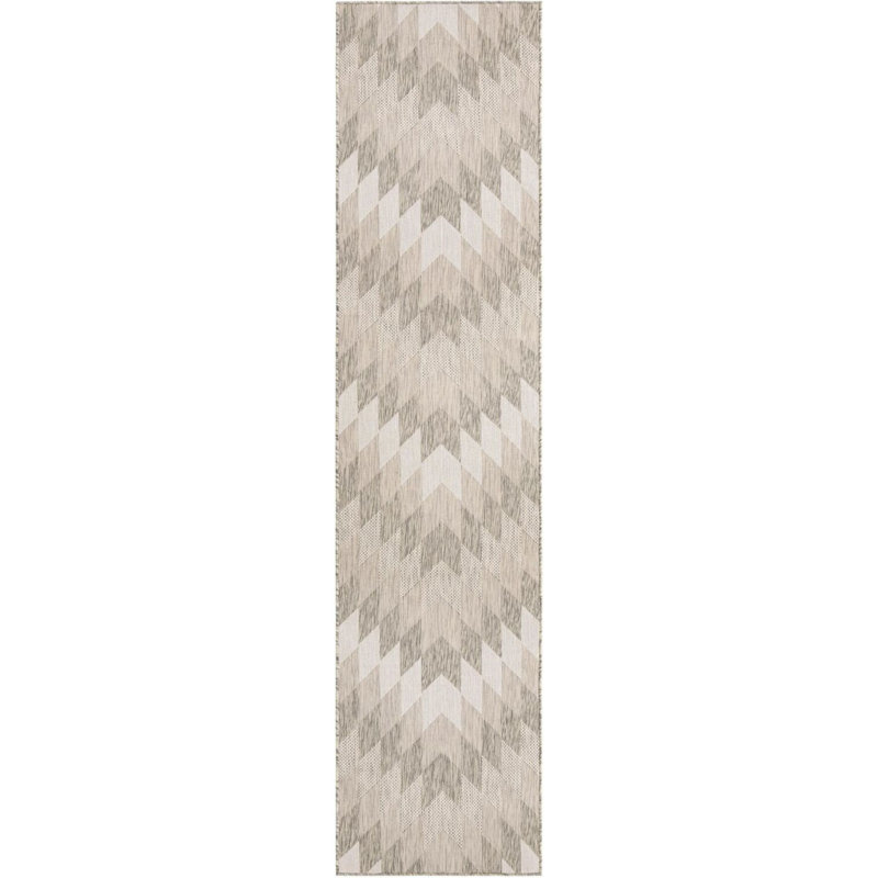 Aucun tapis gris Nykeia, Tapis de couloir 2 pi 7 po x 12 pi