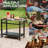 Blazek Dining Cart Table with Double-Shelf-1300290066-1300290076