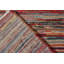 Pasha Wool Striped Area Rug in Blue/Red/Orange/Green