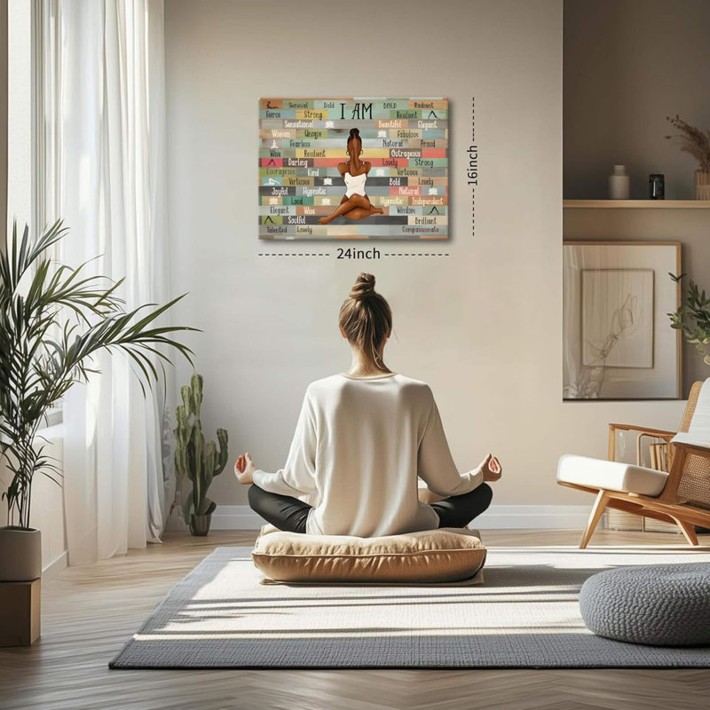 Reproduction d'art sur toile encadrée et inspirante encadrée pour la maison et le bureau