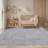 Farmhouse Scalloped Rug Washable Rug with Non Slip TRP Backing, Low Pile Non Shedding Rustic Carpet, Soft Thin Foldable Printed Mat for Living Room Bedroom-660204445-660204447