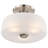 Burov - 3 Light Semi-Flush - Etched White Glass-917987636