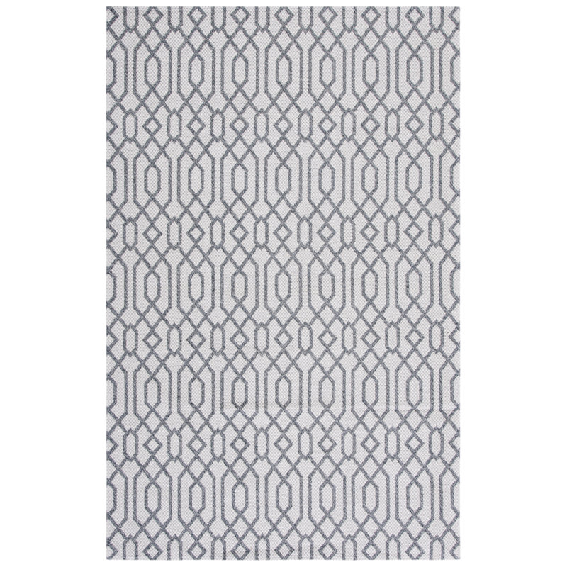 Tapis géométrique en coton Martha Stewart, Rectangle 6 pi 7 po x 9 pi