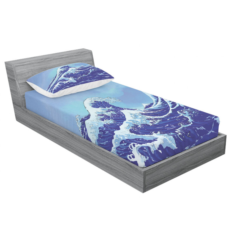 Microfiber Sheet Set, Twin Sheet Set with Fitted Sheet