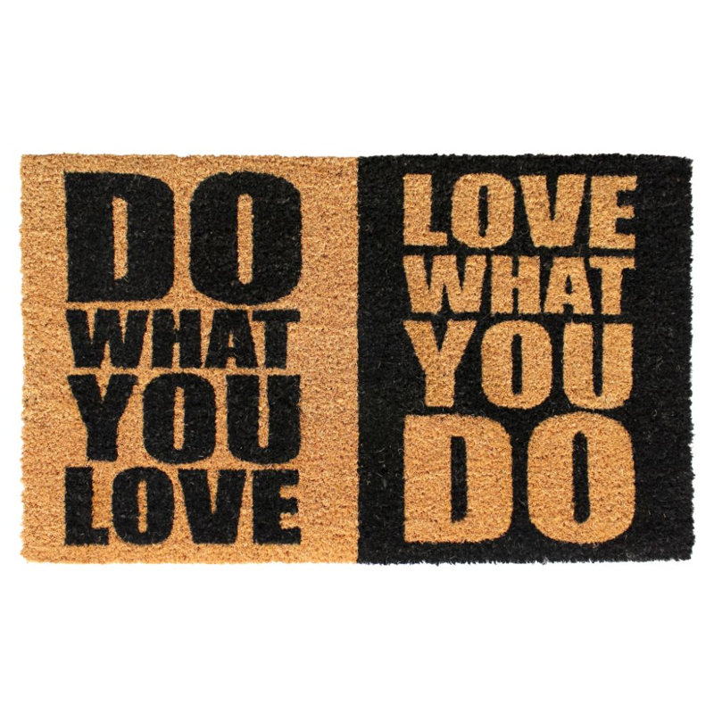 Tapis d'entrée extérieur antidérapant Do What You Love 30 po x 18 po