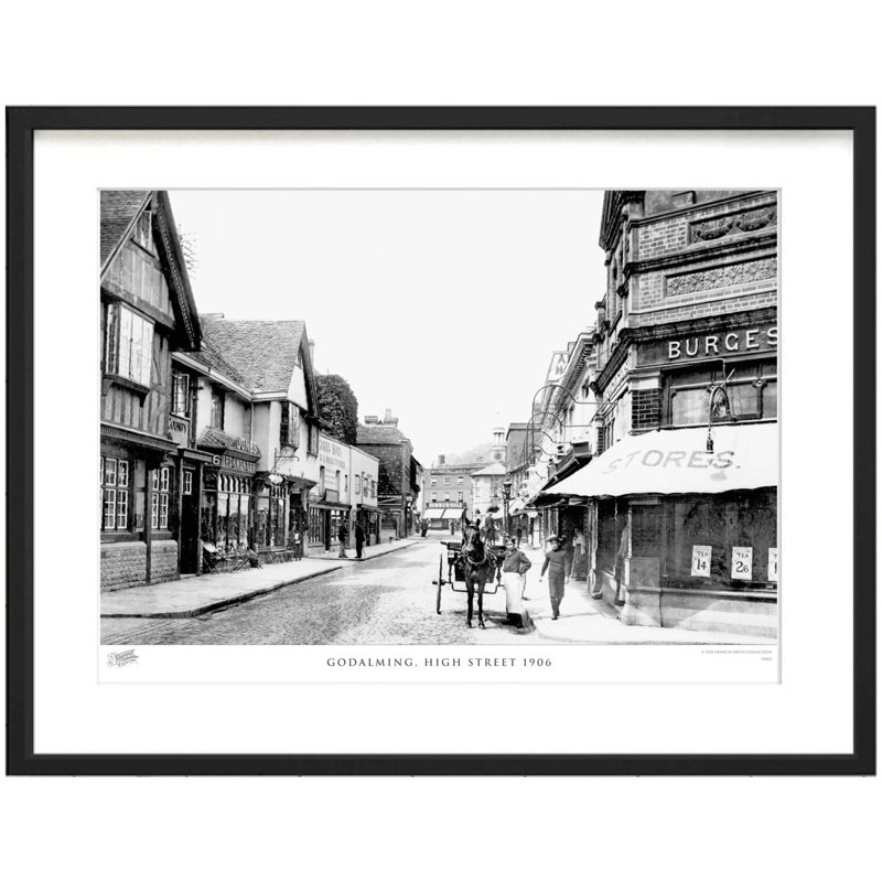 Godalming, High Street 1906 by Francis Frith - Single Picture Frame Print, 60cm H x 80cm W x 2.3cm D