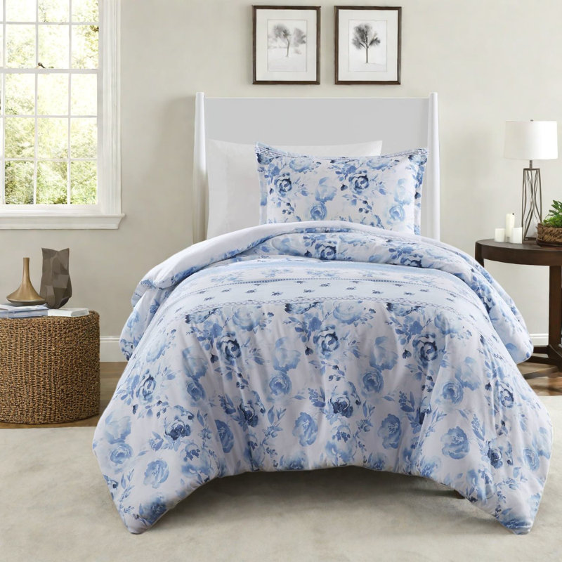 Ensembles de literie à motif floral rétro, microfibre de polyester pour lit double / grand lit, articles essentiels pour la maison confortables