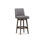 Upholstered Stool with Solid Wood Frame